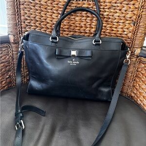 Kate Spade Black Leather Handbag Crossbody